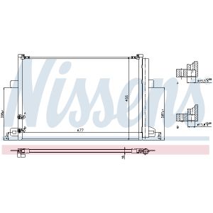 Verflüssiger, Klimaanlage NISSENS NIS 940225