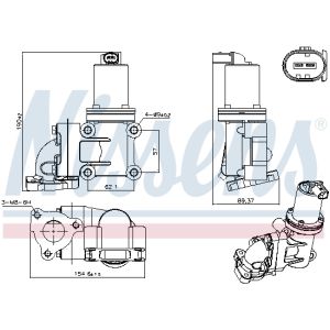 EGR-klep NISSENS 98355