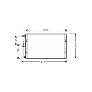 Condenseur (climatisation) AVA COOLING UV5098 AVA