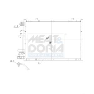 Condenseur (climatisation) MEAT & DORIA 991293