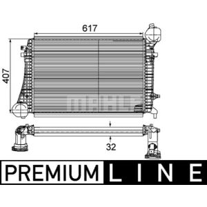 Ladeluftkühler MAHLE CI 167 000P