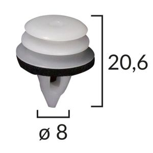 Clip ROMIX C60632, 10 Stück