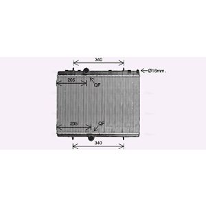 Arrefecedor do motor AVA COOLING CN2328
