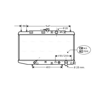 Arrefecedor do motor AVA COOLING HD2064