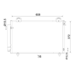 Condenseur, climatisation MAHLE AC 821 000S