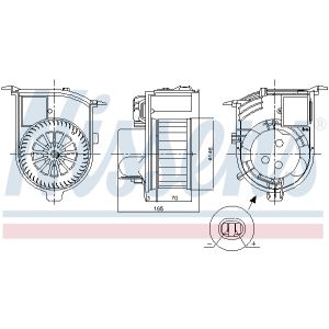 Ventilador de habitáculo NISSENS 87843