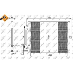 Condenseur, climatisation NRF 35307