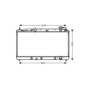 Arrefecedor do motor AVA COOLING TO2598