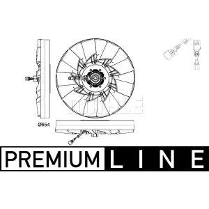 Lüfter, Motorkühlung MAHLE CFF 478 000P