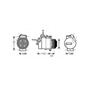 Compressor, ar condicionado AVA COOLING BWAK389
