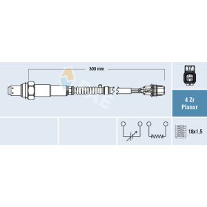 Sonde lambda FAE 77663