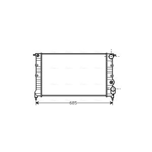 Radiador de motor AVA COOLING RT2115