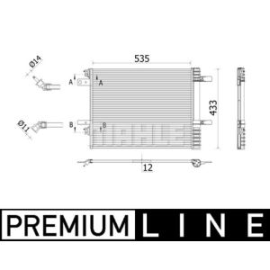 Kondensator, Klimaanlage MAHLE AC 943 000P