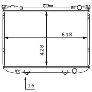 Arrefecedor do motor MAHLE CR 187 000S