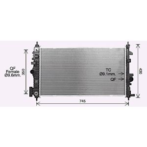 Arrefecedor do motor AVA COOLING OL2726