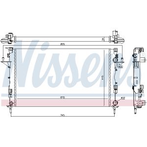 Kühler, Motorkühlung NISSENS 63816