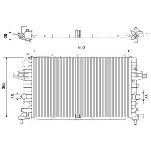 Raffreddatore motore VALEO 701533