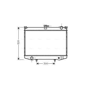Arrefecedor do motor AVA COOLING DN2041