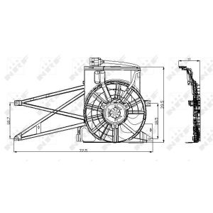 Lüfter, Motorkühlung NRF 47013