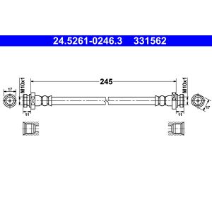 Bremsschlauch ATE 24.5261-0246.3
