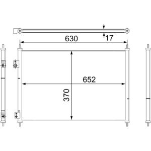 A/C-kondensor MAHLE AC 755 000S