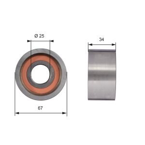 Ohjainrulla, hammashihna PowerGrip GATES T41178