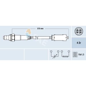 Sonde lambda FAE 77266