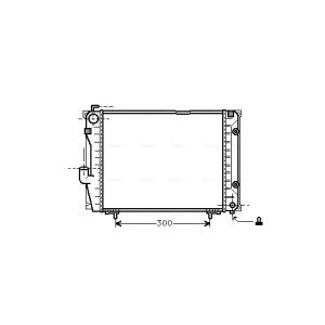 Motorradiateur  AVA COOLING MSA2069