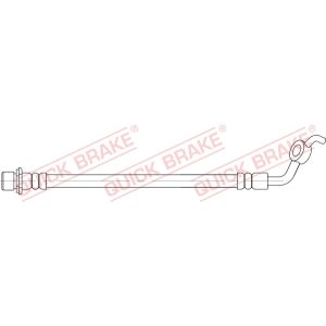 Tubo do travão flexível traseiro, esquerdo QUICK BRAKE 58.008