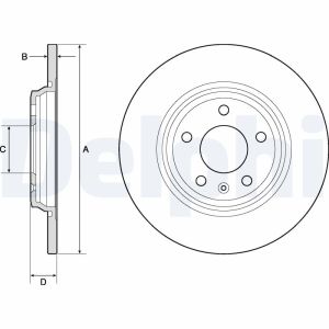 Bromsskiva DELPHI BG4800C
