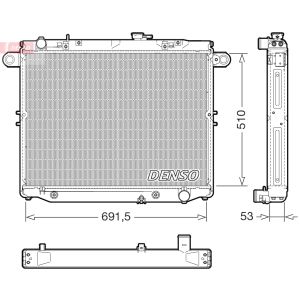Radiateur moteur DENSO DRM51015