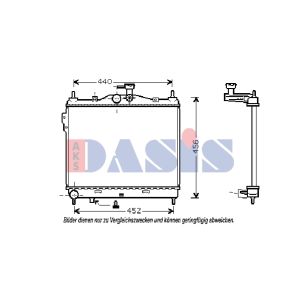 Arrefecedor do motor AKS DASIS 510028N