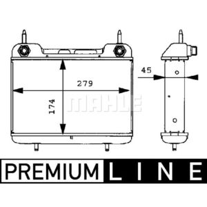 Ölkühler, Motoröl BEHR MAHLE CLC 27 000P