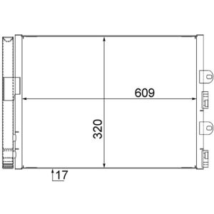 Condensador, ar condicionado BEHR MAHLE AC 561 000S