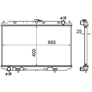 Arrefecedor do motor MAHLE CR 1876 000S