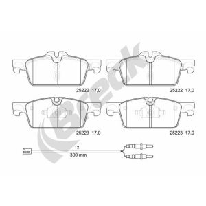 Remblokset, schijfrem BRECK 25222 00 701 00