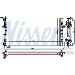 Kühler, Motorkühlung NISSENS 606722