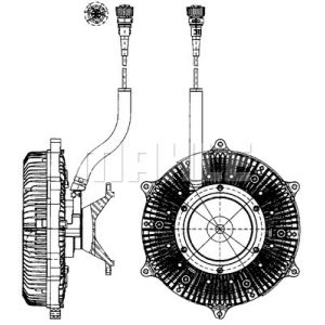 Embrayage, ventilateur de radiateur MAHLE CFC 215 000P