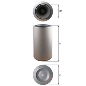 Ilmansuodatin MAHLE LX 1255