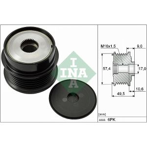 Generator vrijloop INA 535 0189 10