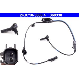 Sensor de velocidad, ABS ATE 24.0710-5006.4