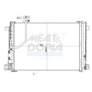 Condenseur (climatisation) MEAT & DORIA 991118