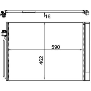A/C-kondensor MAHLE AC 405 000P