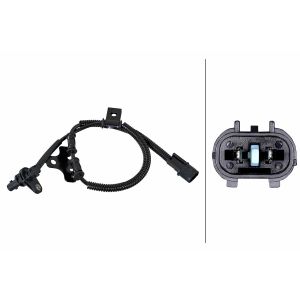 Snelheidssensor, ABS HELLA 6PU 358 252-131