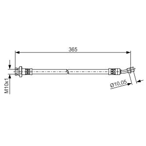 Flexible de frein BOSCH 1 987 481 499