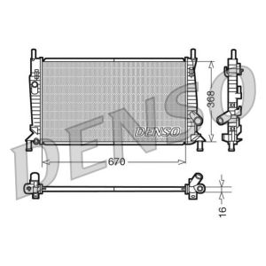 Radiador, refrigeración de motor DENSO DRM10075