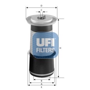 Filtro de ar UFI 27.A60.00