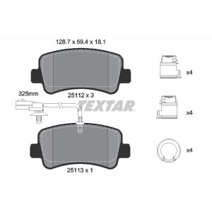 Bremsbelagsatz TEXTAR 2511209