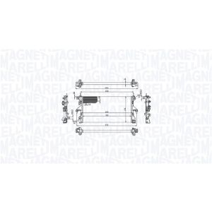 Radiador, arrefecimento do motor MAGNETI MARELLI 350213215100