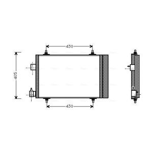 Condenseur (climatisation) AVA COOLING PEA5193D AVA